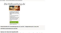 Desktop Screenshot of die-volkszeitung.de